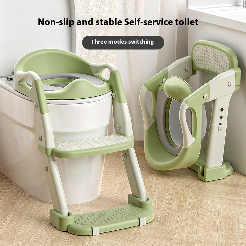 3-in-1 Kids Potty Training Toilet Seat with Ladder – Portable Children’s Toilet Trainer