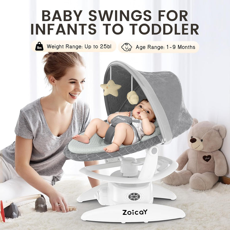 Electric Baby Swing with Motion Detection