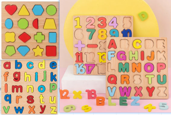 Wooden Animal Alphabet Puzzle Board