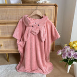 Rabbit Ears Hooded Baby Bath Towel Robe