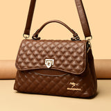 Women's Diamond Quilted Crossbody Shoulder Bag