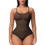 Women's Seamless Shapewear Bodysuit with Wide Waistband