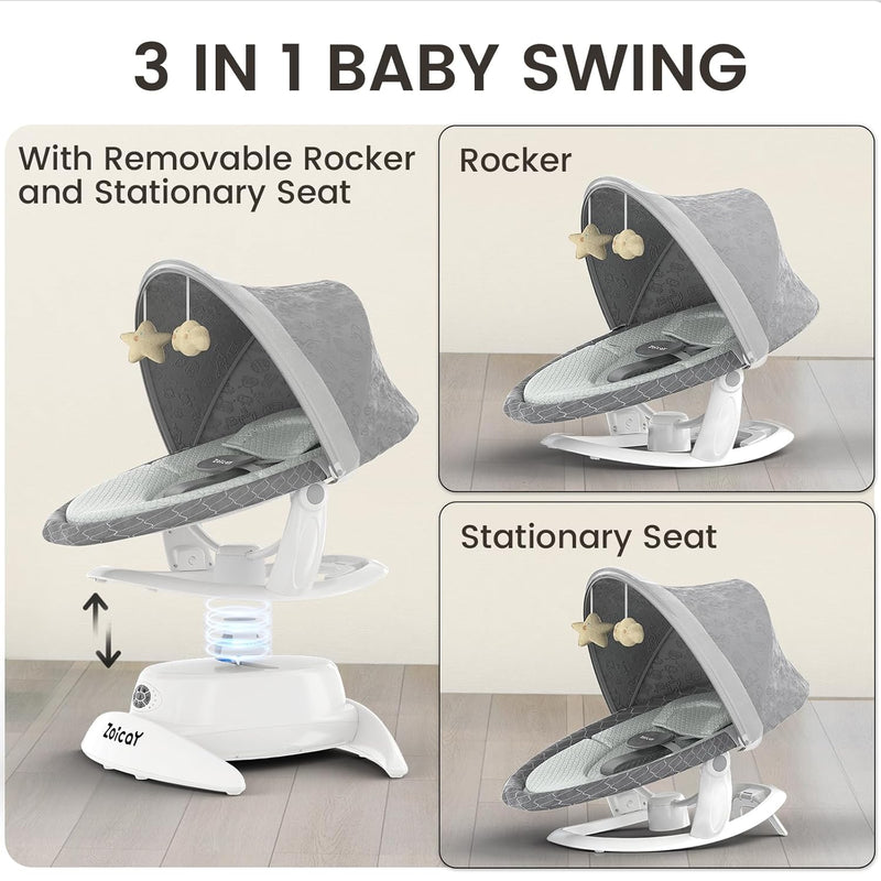 Electric Baby Swing with Motion Detection